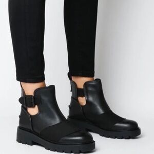 UGG women’s leather stockton booties ankle boots  size 6 black 1103747